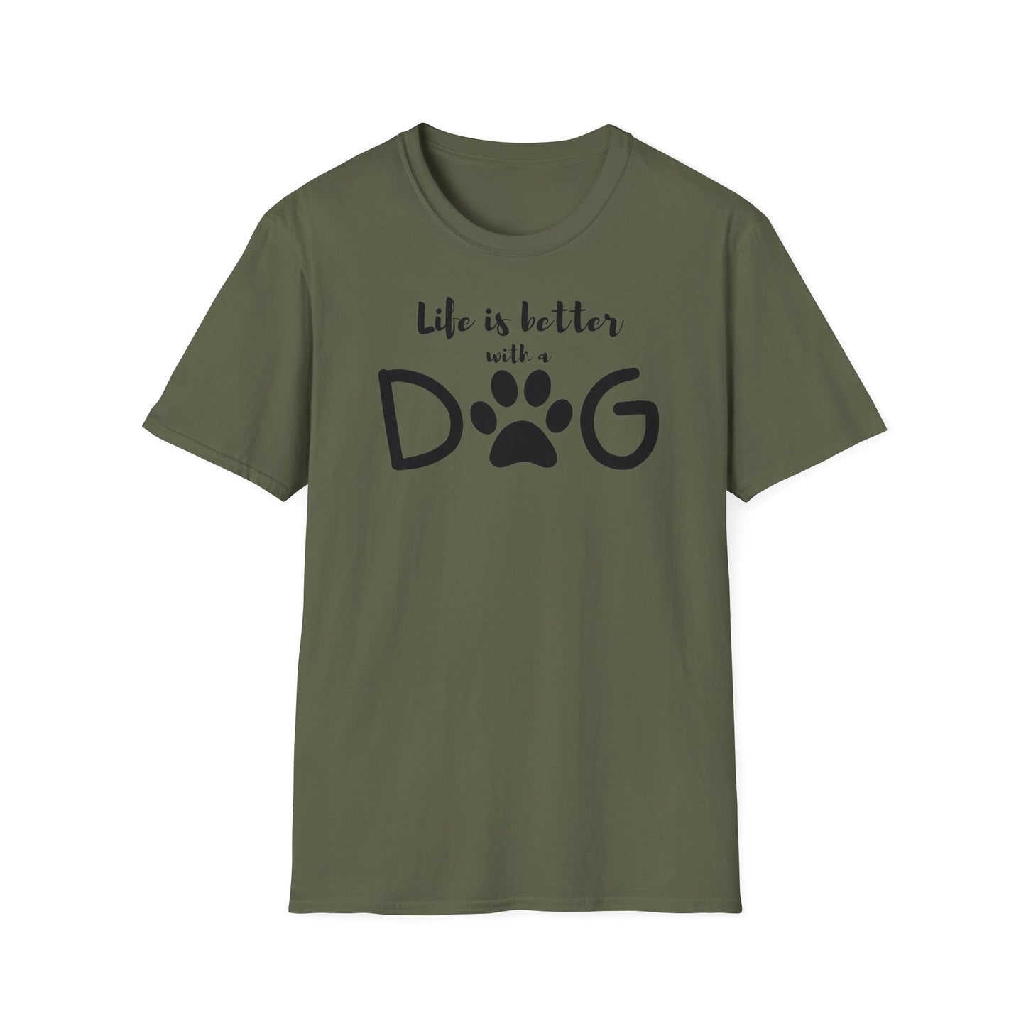 Life is better with a dog T-shirt