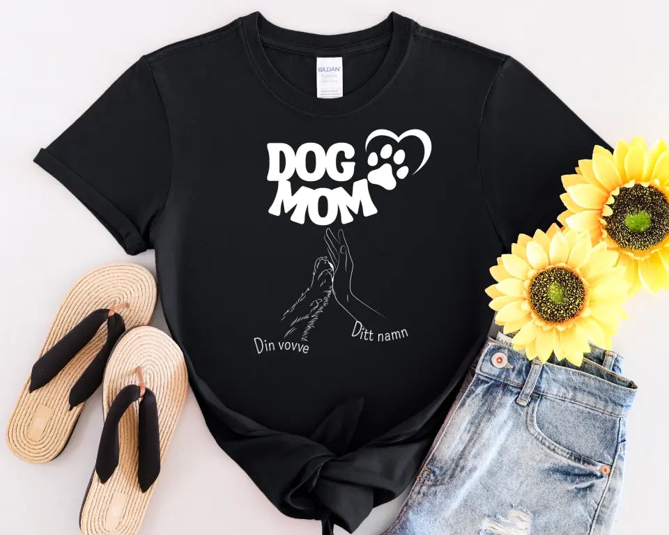 Dog mom T-shirt - Anpassa själv!