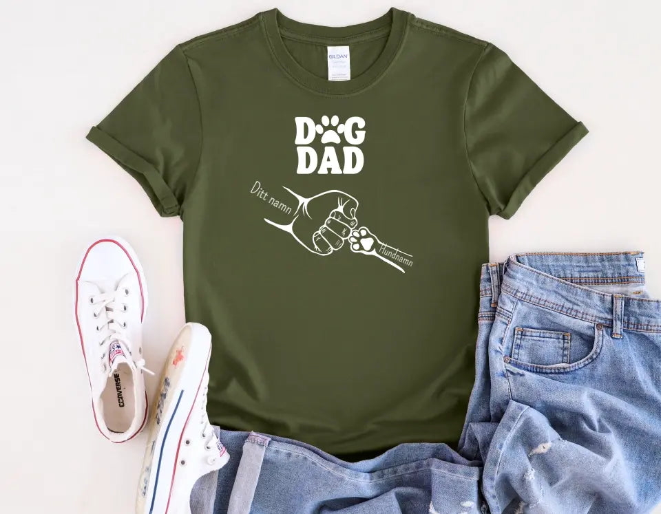 Dog dad T-shirt - Anpassa själv!