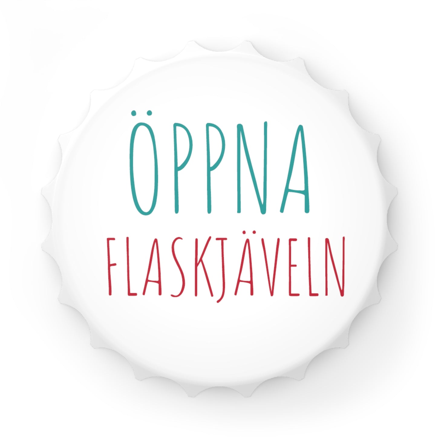 Flasköppnare med magnet