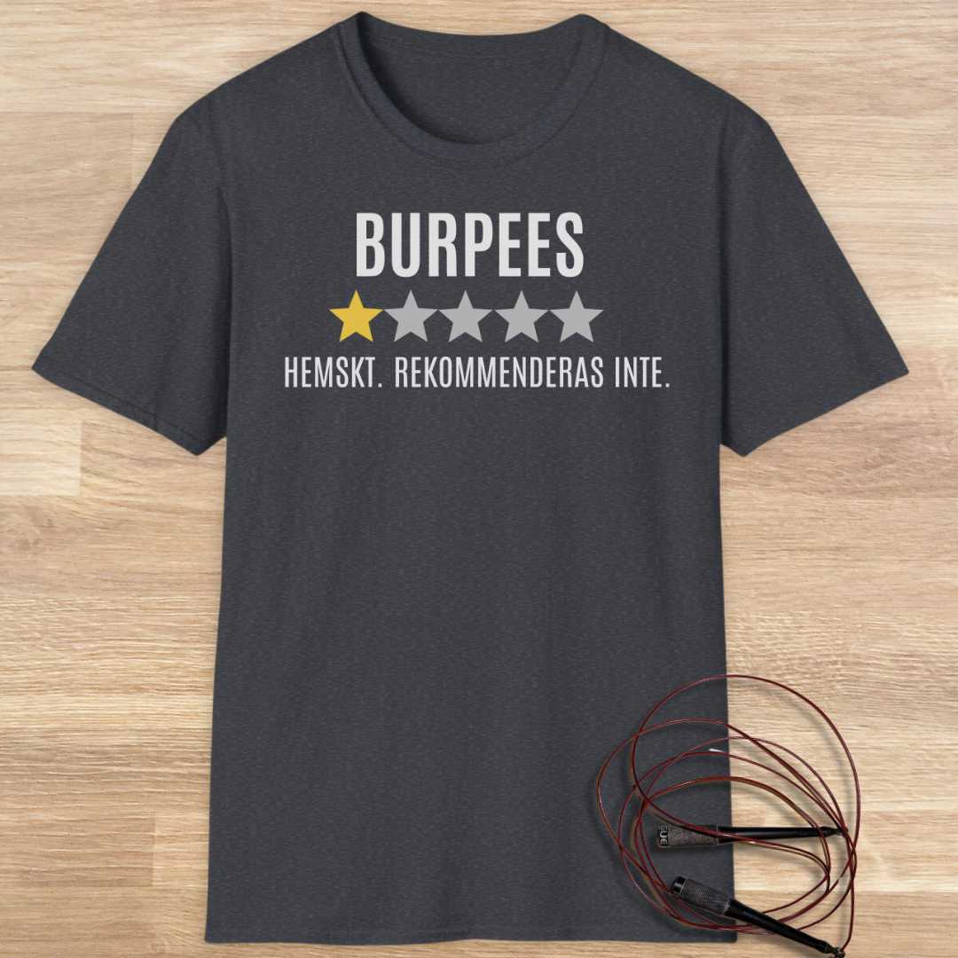 Burpees rekommenderas inte T-shirt