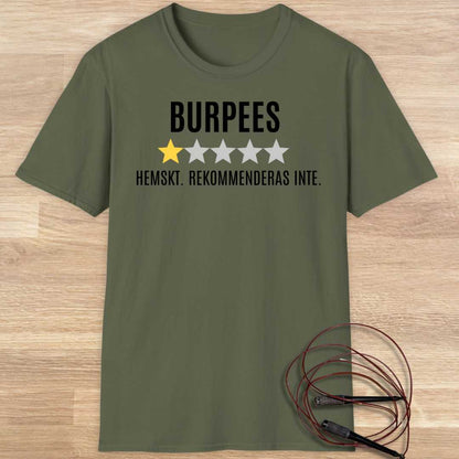 Burpees rekommenderas inte T-shirt